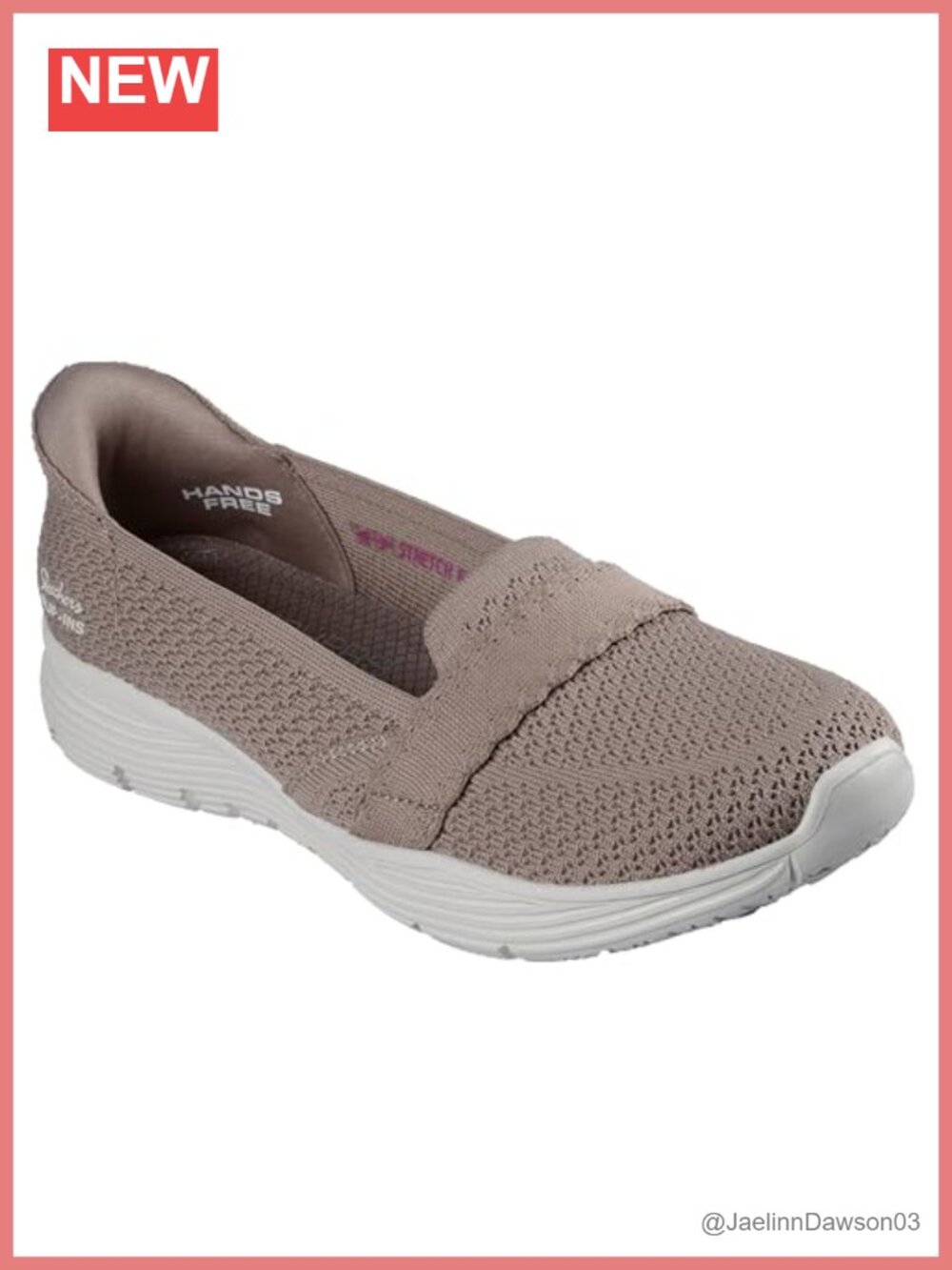 Hands-Free Slip-On Knit Sneakers with Memory Foam, Machine Washable